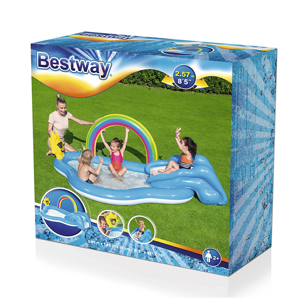 Bērnu baseins Bestway 257 x 145 x 91 cm